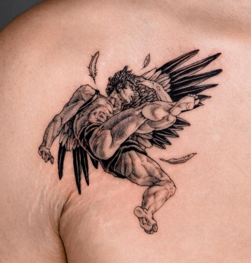  Falling Icarus Tattoos Greek Mythology