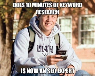 keyword research meme