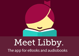 Libby Logo with "Meet Libby" in white Libby Logo with "Meet Libby" in white
