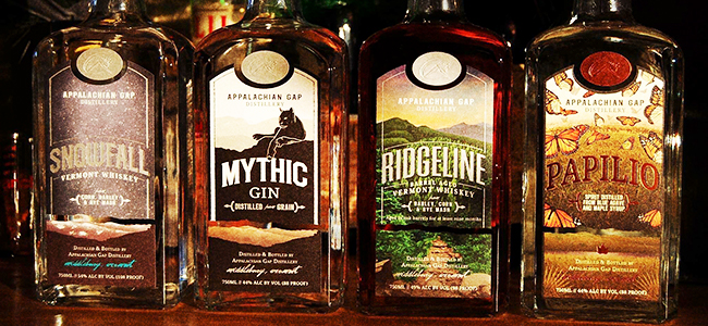 Four Bottles Of Craft Spirits From Appalachian Gap Distillery