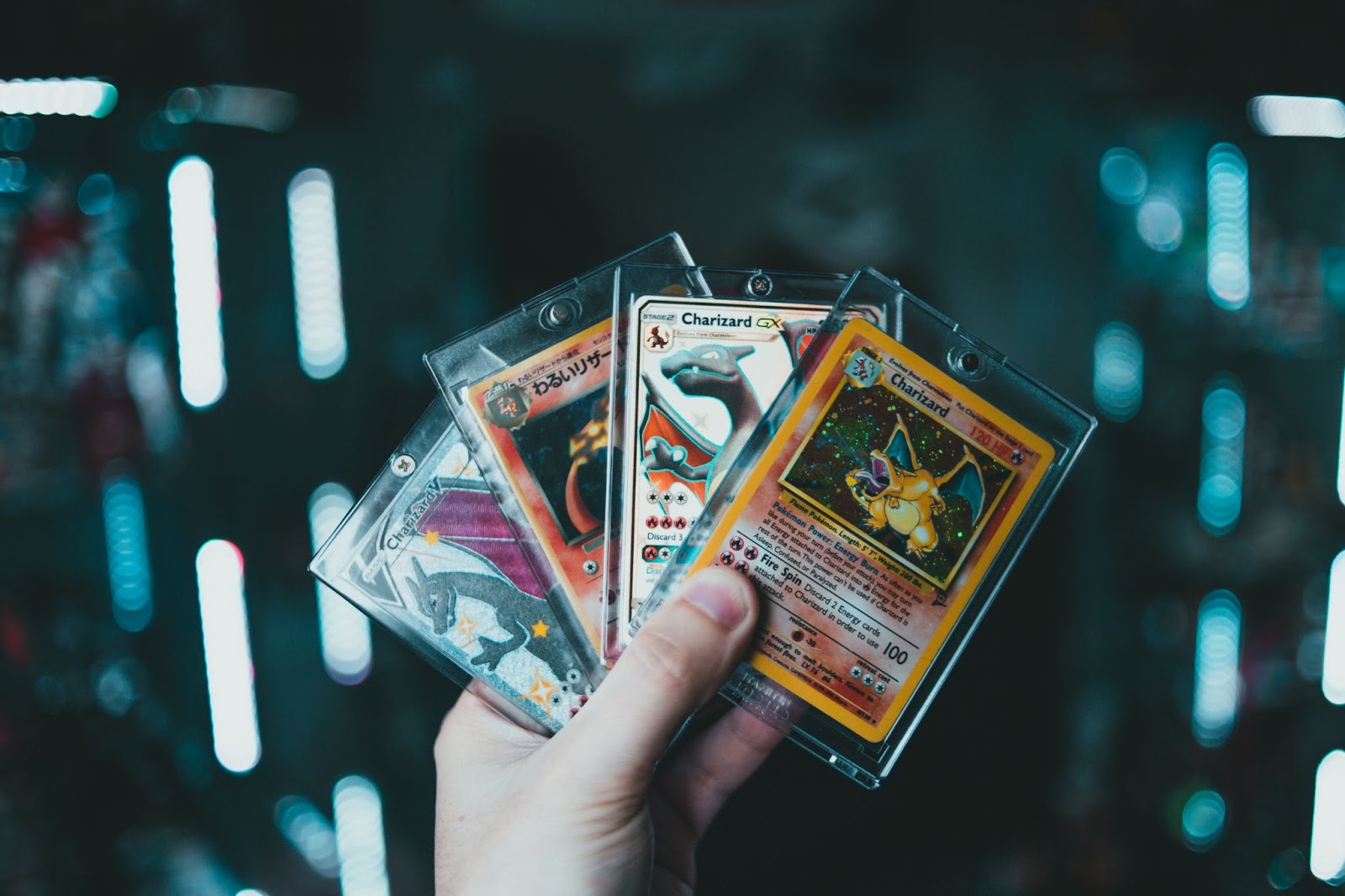 Pokemon trading cards.