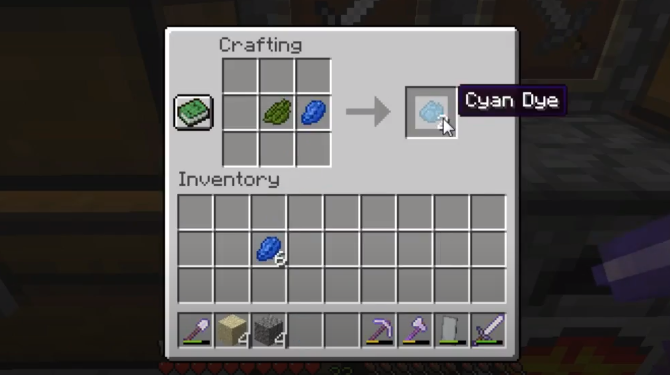 How To Make Cyan Concrete Powder: Minecraft Recipe