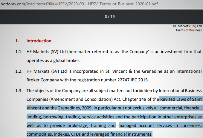 Weak Governance of HotForex