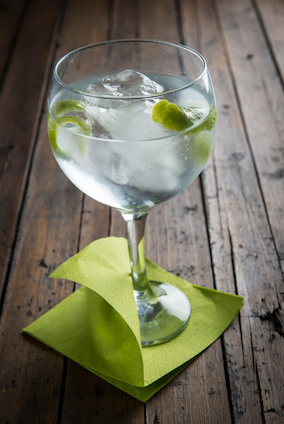 Non-alcoholic Designated Drivers Club Soda and Lime