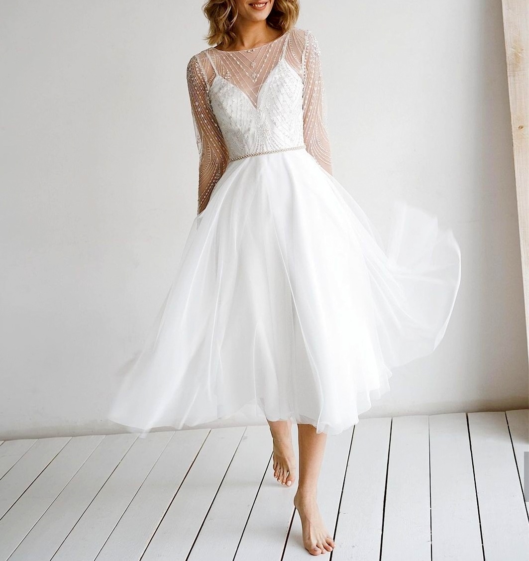 short wedding dress