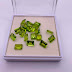 Natural genuine peridot green emerald cut 8x6mm gemstones wholesale