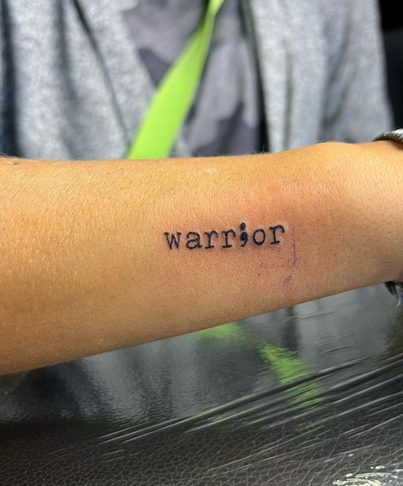 Warrior Wrist Tattoo Men Women