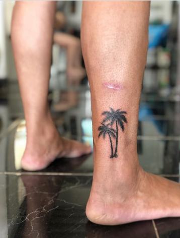 Bamboo Palm Tree Tattoo