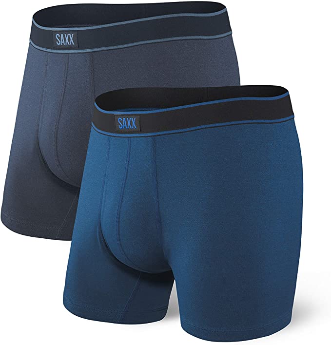 SAXX Men's Underwear Boxer Briefs - Daytripper Boxer Briefs with Built-in Pouch Support – Pack of 2, Underwear for Men