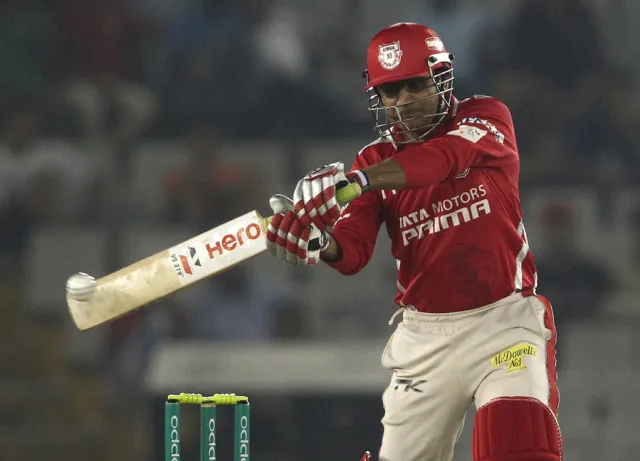 Virender Sehwag holed out for a golden duck