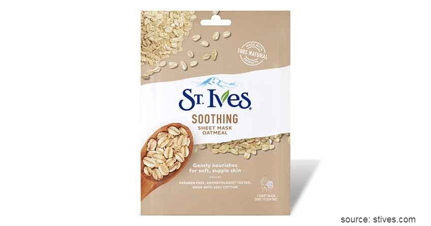 St Ives Soothing Sheet Mask Oatmeal - 15 Merek Sheet Mask Terbaik 2020