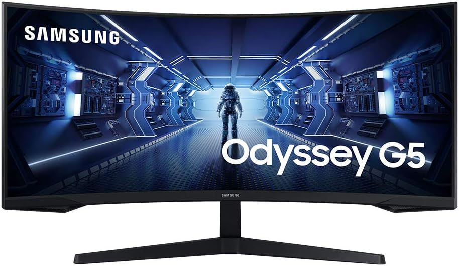 Gaming Monitor Deals - SAMSUNG 34" Odyssey G5 Ultra-Wide Gaming Monitor