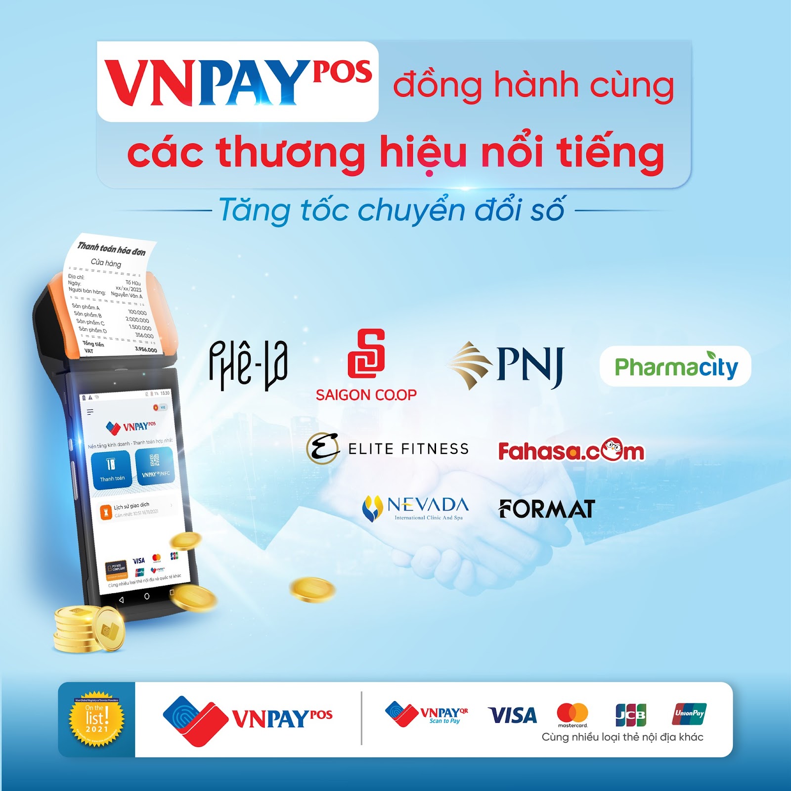 Các thương hiệu đã và đang dùng VNPAY-POS