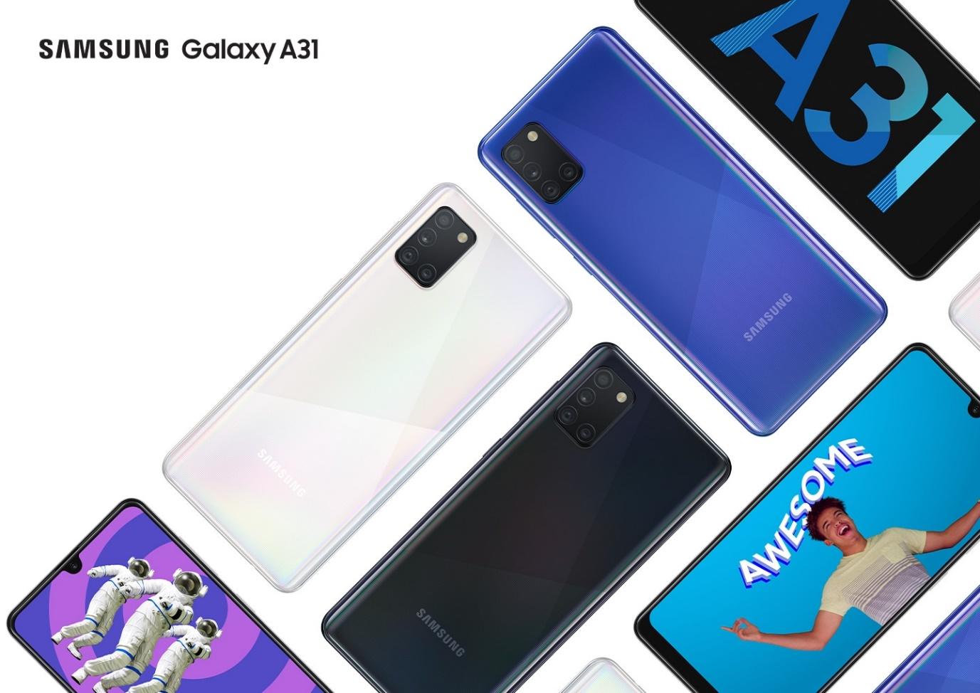 Spek A31 dilengkapi dengan baterai berkapasitas 5.000mAh, layar 6,4 inci dengan Infinity U-display dan didukung dengan multi Quad Camera yang luar biasa