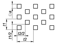 e2 - Квадратное отверстие с симметричным смещением