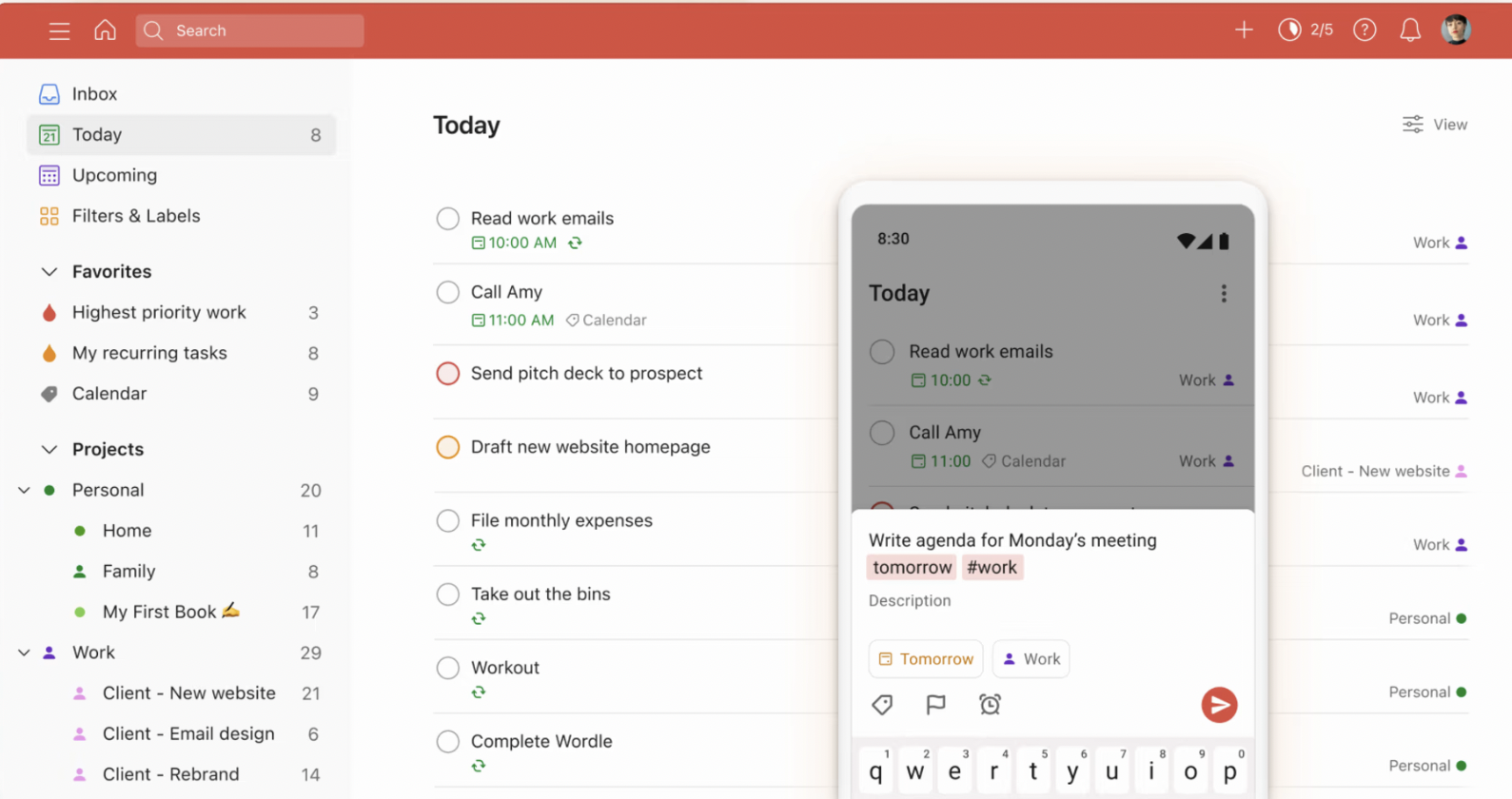 todoist gtd app