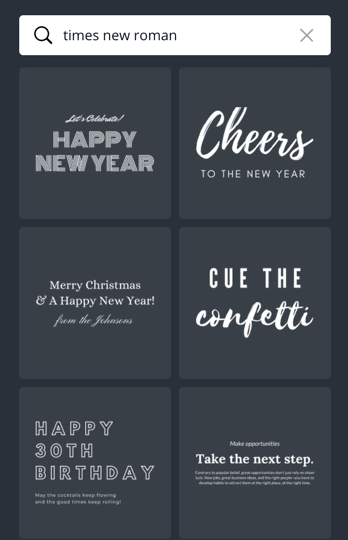 Canva font library