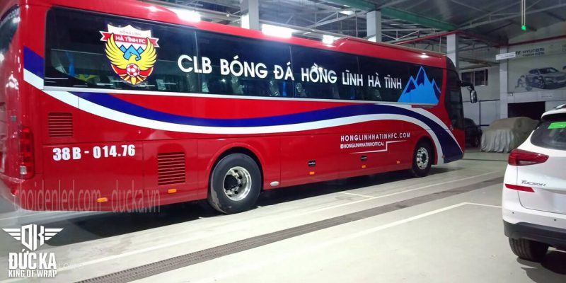 Dán quảng cáo trên xe khách xe bus tại Nam Định