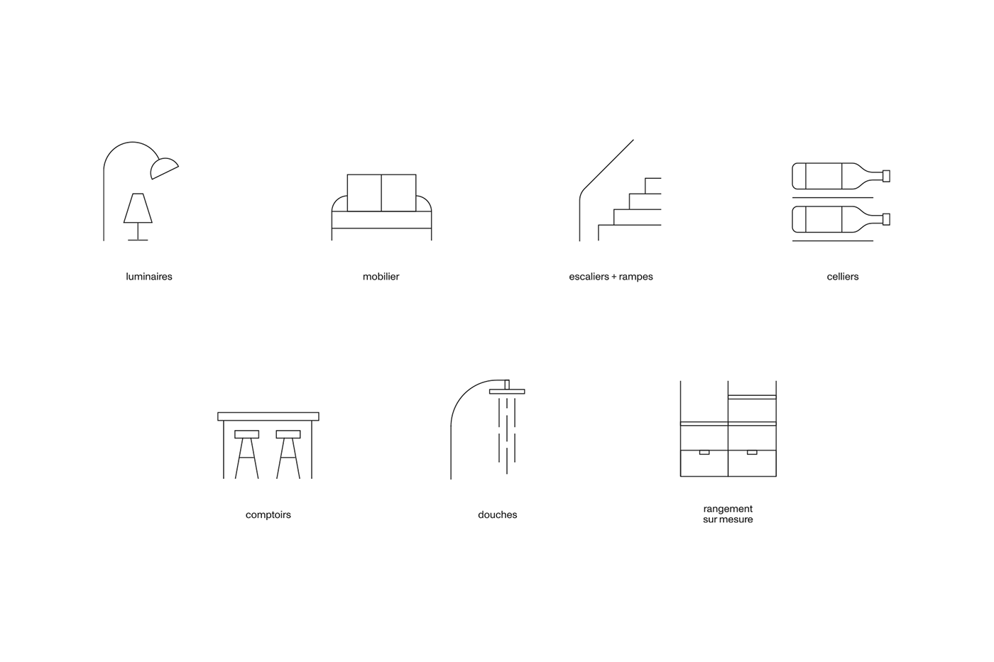 branding  byhaus construction furniture home identity Moderne