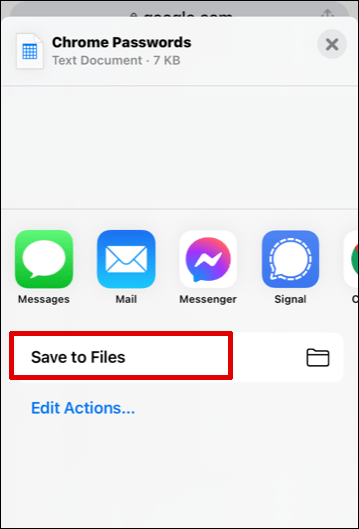 save to files
