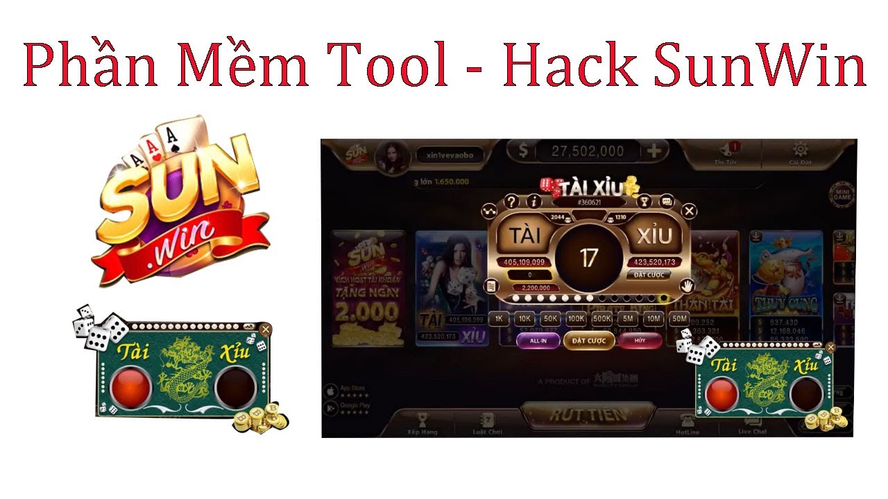 Tải tool hack tài xỉu Sunwin - Game bài code