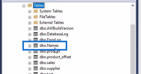 sql table operations