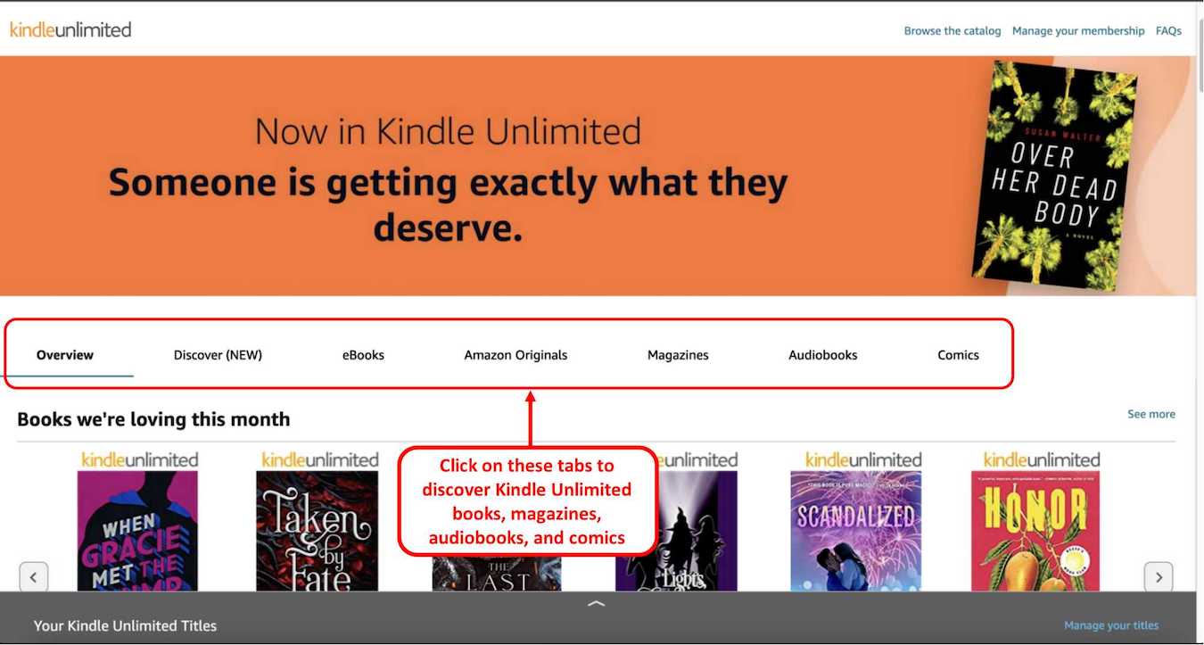 how to check kindle unlimited books