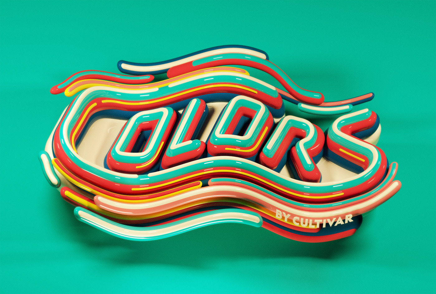 3d art 3D lettering 3D Type animated type branding  cannabis charles williams made up marijuana weed