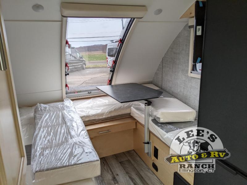 There’s ample storage space throughout this teardrop trailer.