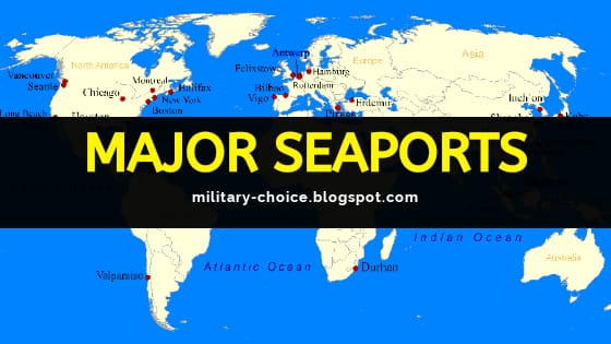 List of most important Major Seaports in India and the world for competitive exams