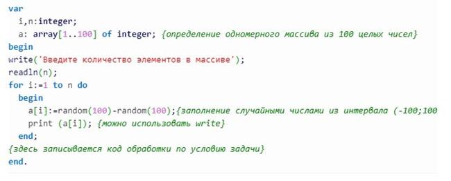 Массивы в программировании: описание и наполнение данными