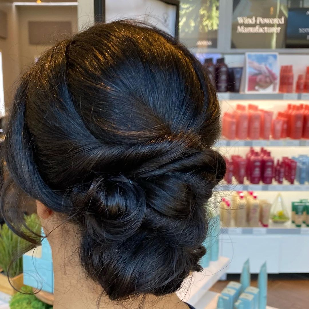 Aurora Twist Bun Hairstyle