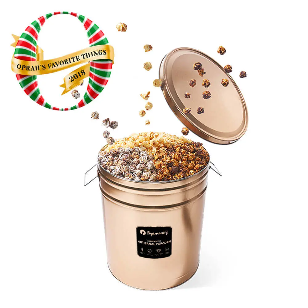 Gold Canister Popcorn Tins