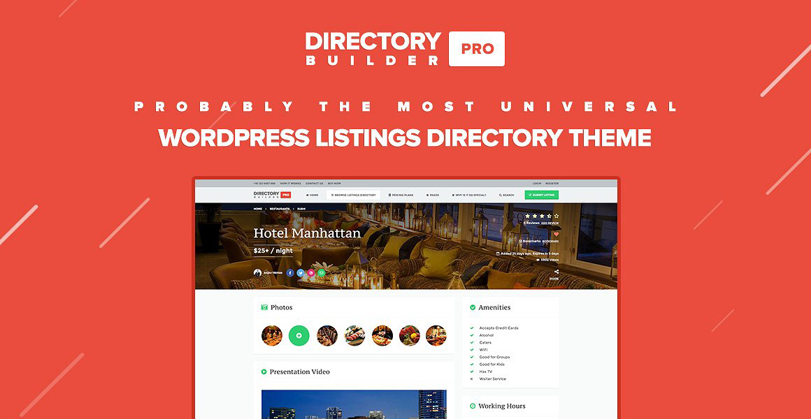 Tema WordPress Directory Builder Pro