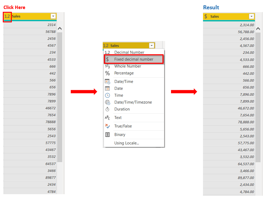 Power BI Transform Data: Modifying Data Types in Power BI