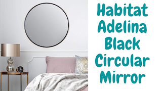 HABITAT ADELINA BLACK CIRCULAR MIRROR BY AMAZON _ MODERN WALL MIRROR DECORATING DESIGNING IDEAS