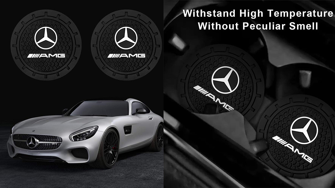 custom benz vehicle travel auto cup coaster corporate branded christmas gifts
