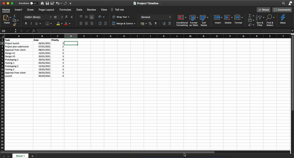 making a scatter plot excel