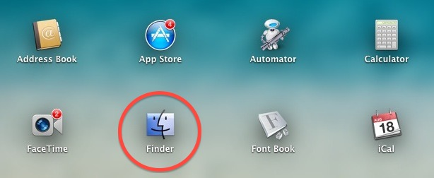 Open Finder on Mac