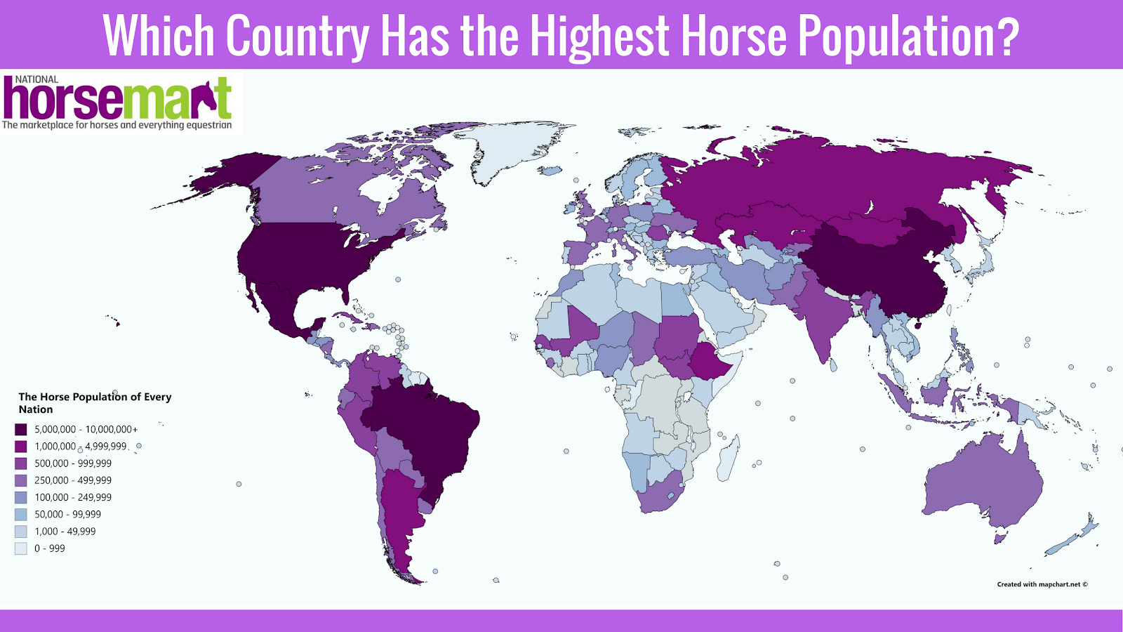 Which Country Has The Highest Horse Population