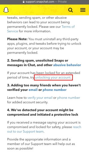 طريقة فتح قفل السناب شات و ما هي أسباب حظر الحساب