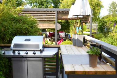 average cost of outdoor addition bbq grill costs with pergola and seating
