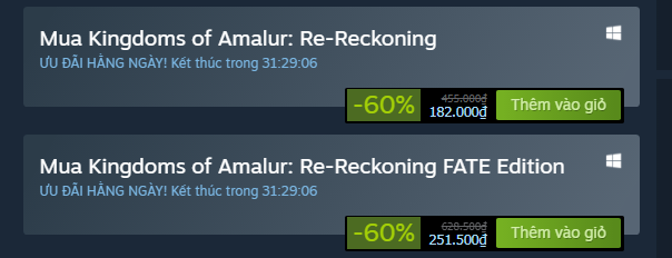 Tải ngay Kingdoms of Amalur: Re-Reckoning đang giảm giá cực SỐC! 2345