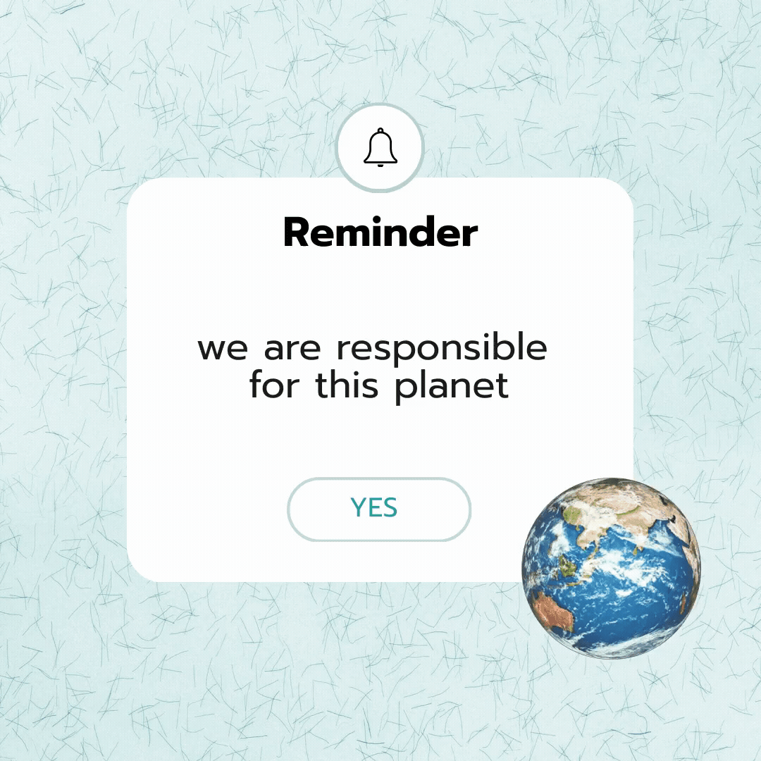 we are responsible for this planet banner 