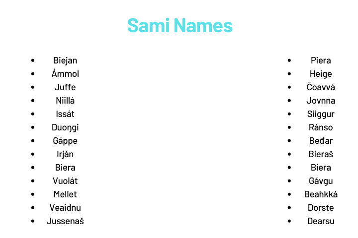 Sami Names