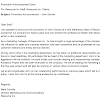 Business Announcement Sample