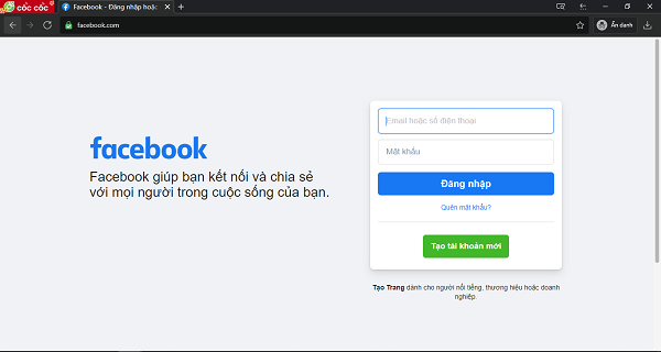 Cách lập 2 nick Facebook trên máy tính 