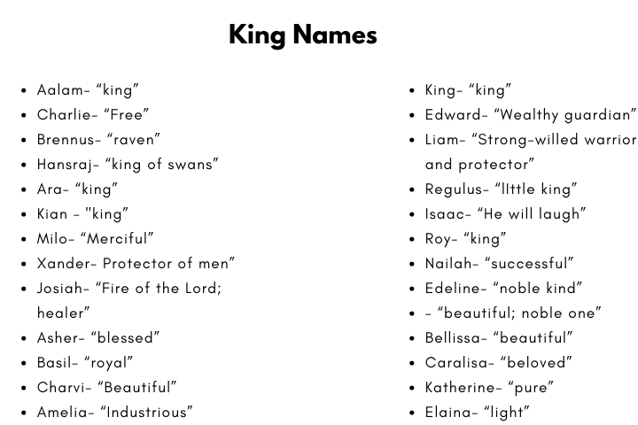 King Names
