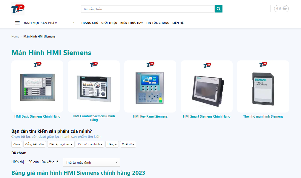 Update màn hình HMI Siemens giá tốt HMI Siemens KTP700 Basic