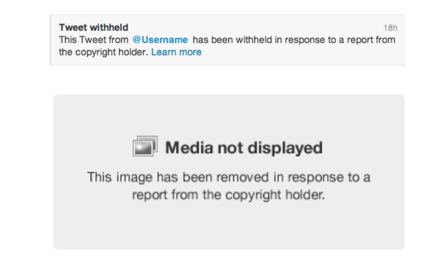 Twitter DMCA takedown request
